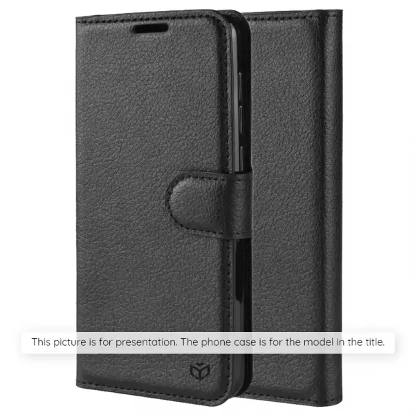 Husa pentru Xiaomi Poco M8 / Redmi Note 15 5G / Note 15 4G, Techsuit, Leather Folio, Neagra