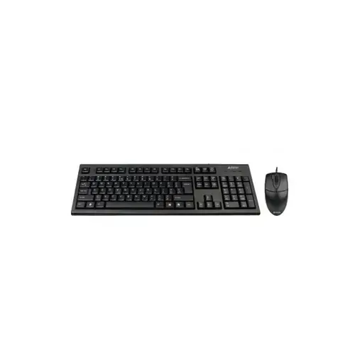 Kit Tastatura A4Tech KRS-83 si Mouse OP-720 USB (Negru)