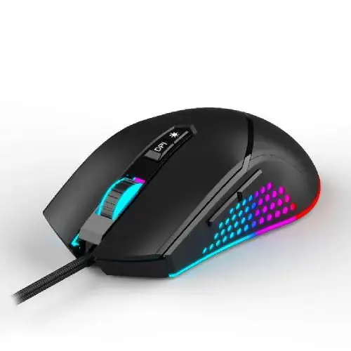 Mouse Gaming Spacer SPGM-ALIEN-NOVA,  USB, 12.000 dpi, iluminare RGB (Negru)
