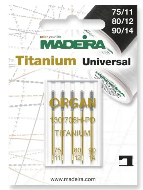 Set de 5 ace universale Titanium Madeira 9459T, Finete 75-80-90