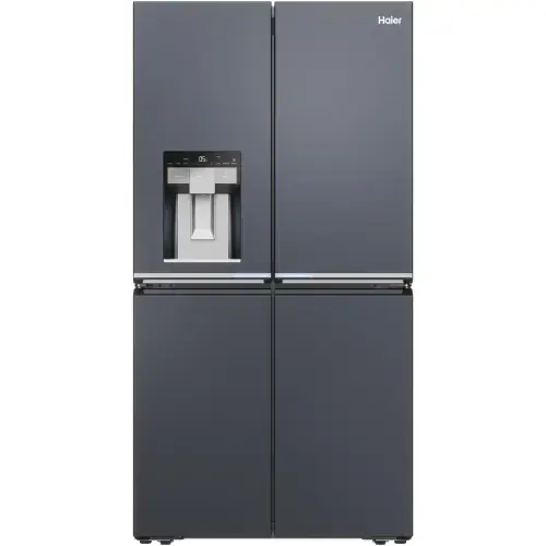 Side by side HAIER HCR7918EIMB, 601 L, Total No Frost, Compresor inverter, Dozator apa si gheata, Clasa E, H 177.5 cm (Negru/Argintiu)