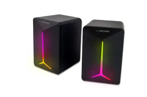 Boxe ESPERANZA FREVO, LED RAINBOW, 5W, USB 2.0 (Negru)