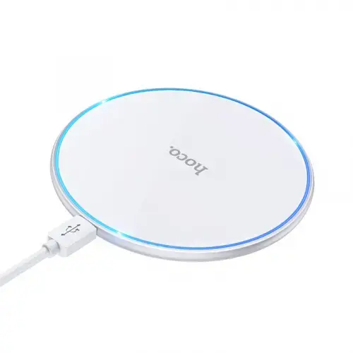 Incarcator Retea Wireless HOCO CW6 Pro, 15W, 1.67A (Alb)