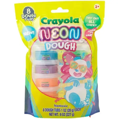 Set plastelina parfumata Crayola - Silly Scents Neon, 8 borcanase