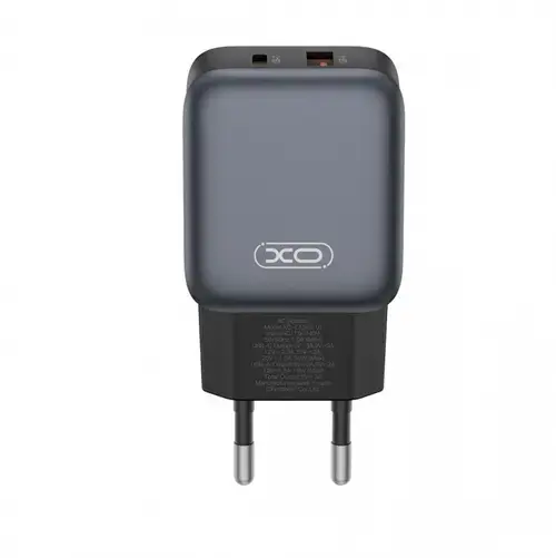 Incarcator Retea XO Design L156, 30 W, 3A, 1 x USB-A - 1 x USB-C (Negru)