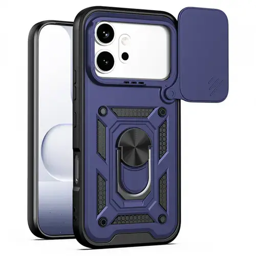 Husa pentru Honor 600 Pro / 600, Techsuit, CamShield, Albastra