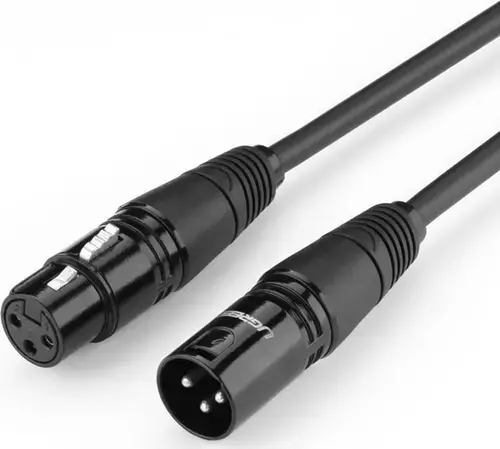 Cablu audio Ugreen AV130, XLR Mama la XLR Tata, 5m (Negru)