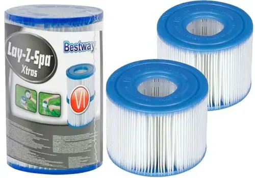 Set 2 filtre Bestway® 60311 Lay-Z-Spa™ Cartridge VI, diametru 10 cm