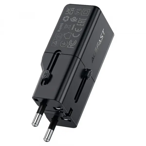 Incarcator Retea Acefast Z7 Travel, 30W, 3A, 1 x USB-C, Negru