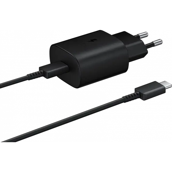 Incarcator Retea cu Cablu USB-C Samsung EP-TA800B + DA705BBE, 25W, 3A, 1 x USB-C, Negru GP-PTU021SOABQ