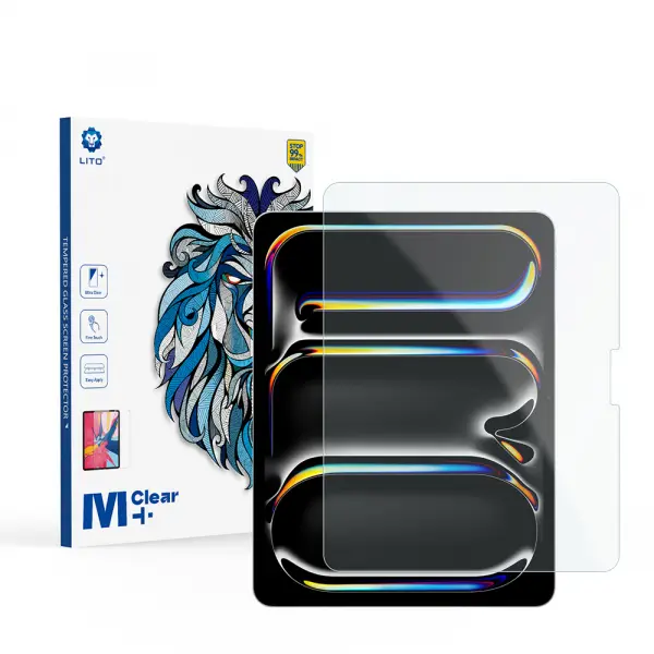 Folie de protectie Ecran Matte Lito Classic pentru Apple iPad Pro 13 (2024), Sticla Securizata, Full Glue, 2.5D