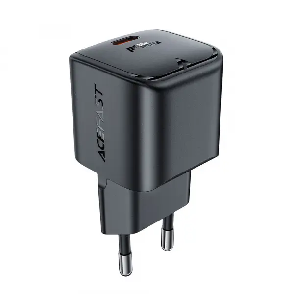 Incarcator Retea Acefast A77, 30W, 3A, 1 x USB-C, Negru