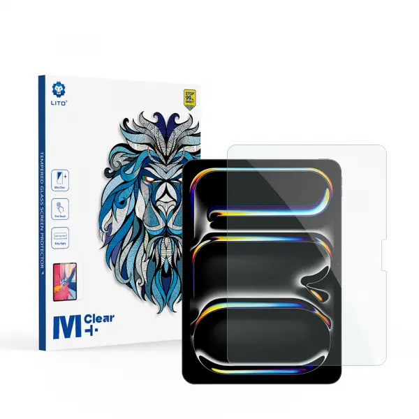 Folie de protectie Ecran Lito Classic pentru Apple iPad Pro 11 (2024), Sticla Securizata, Full Glue, 2.5D