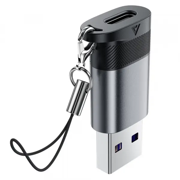 Adaptor Date si Incarcare USB-C - USB-A Acefast J8, Gri
