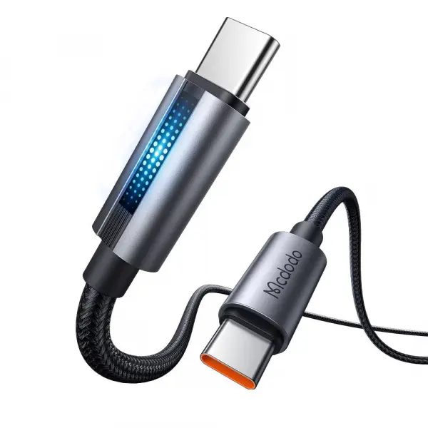 Cablu Date si Incarcare USB-C - USB-C McDodo CA-5740, 100W, 1.2m, Negru
