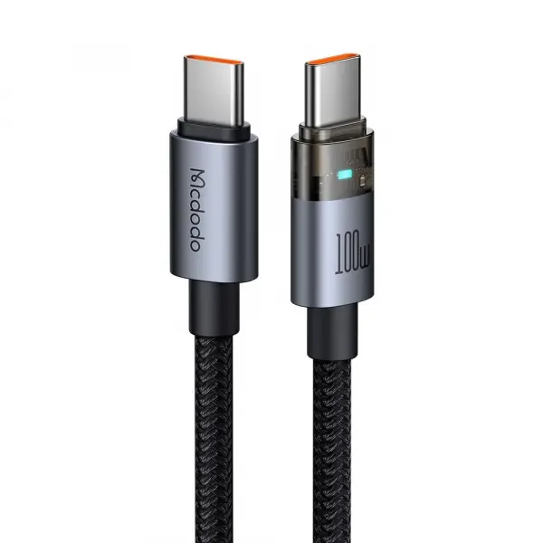 Cablu Date si Incarcare USB-C - USB-C McDodo CA-5580, 100W, 1.2m, Negru
