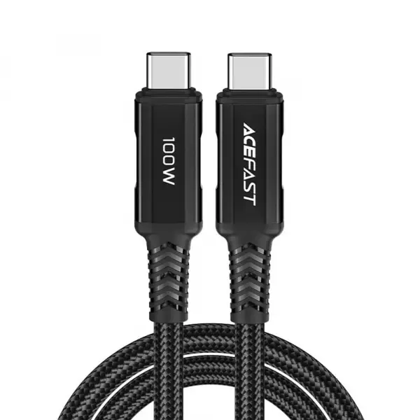 Cablu Date si Incarcare USB-C - USB-C Acefast C4-03, 100W, 2m, Negru
