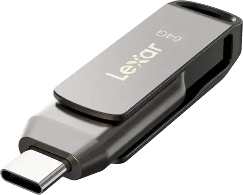 Memorie USB Lexar JumpDrive Dual Drive D400, 64GB, USB Type-C/USB-A