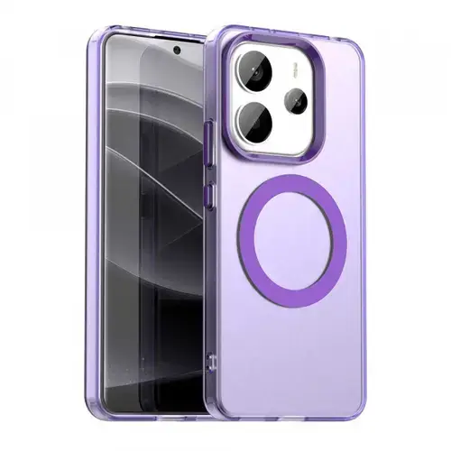 Husa MagSafe pentru Xiaomi Redmi Note 14 4G (Regional), Techsuit, CandyCase, Mov