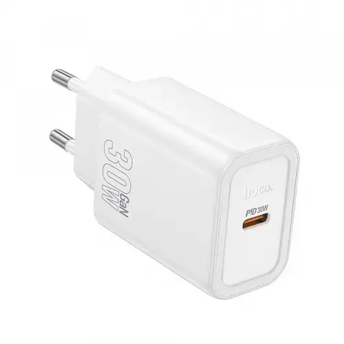 Incarcator Retea HOCO N62, 30W, 3A, 1 x USB-C (Alb)