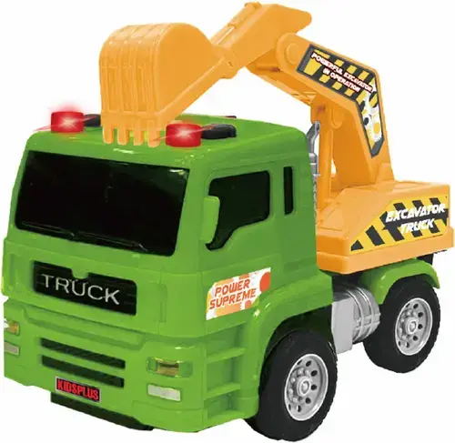 Masinuta Excavator CEVODLE L&S, 1/24, 15cm, Verde