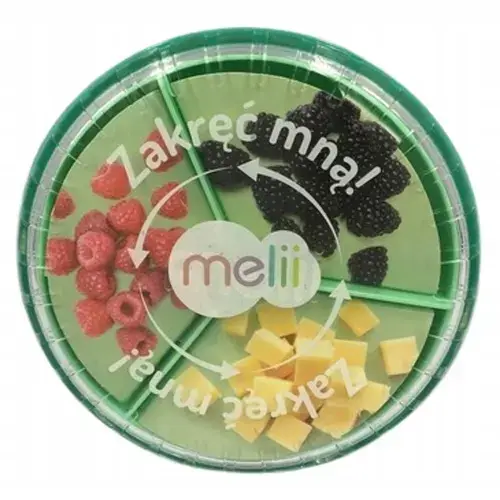 Cutie pentru gustari Melii Spin Container, Albastru