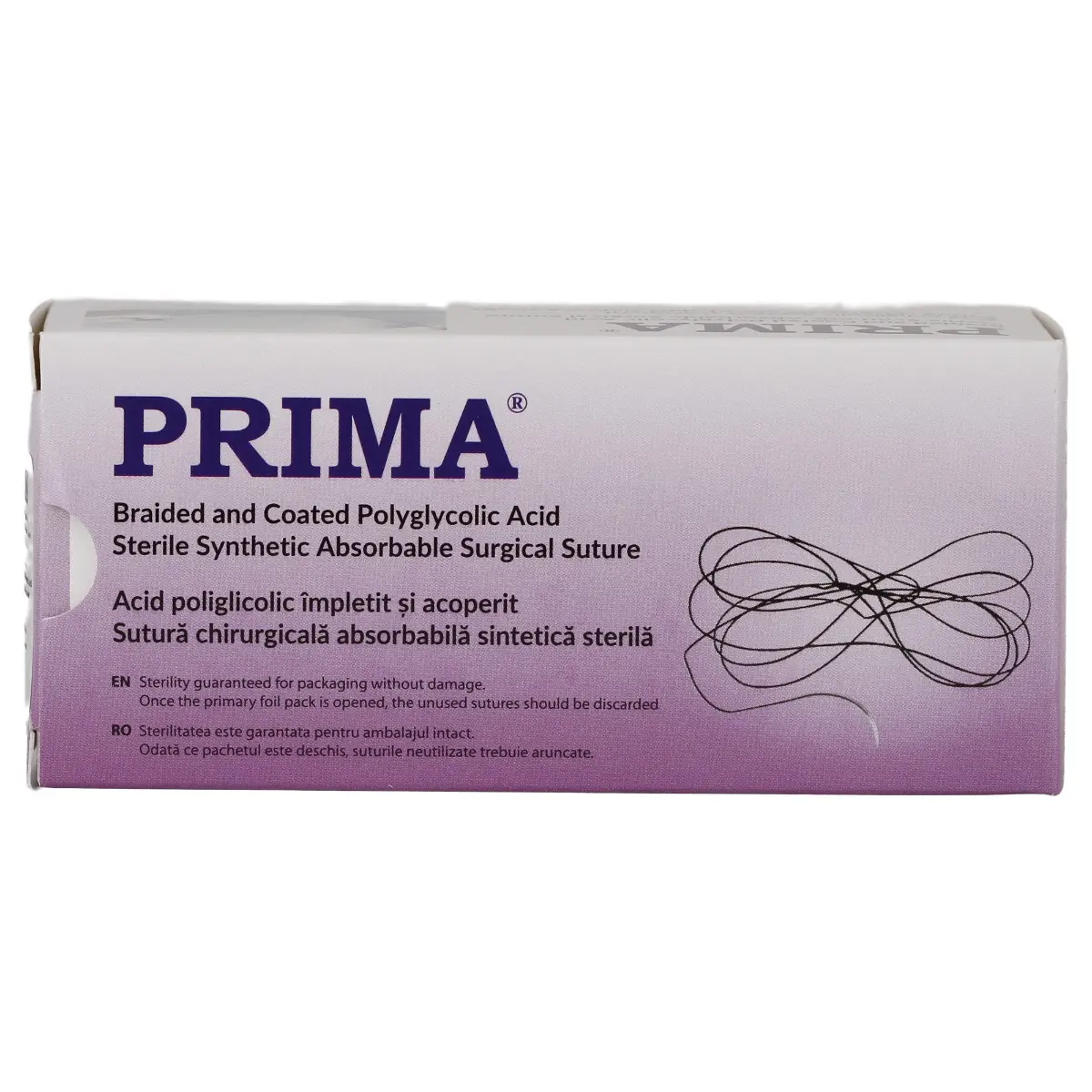 Sutura chirurgicala acid poliglicolic PRIMA 75cm ac rotund 1/2 20mm USP 2/0