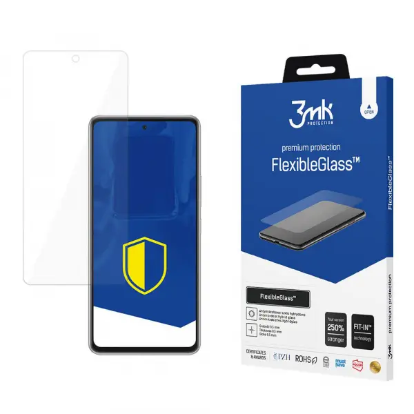 Folie de protectie Ecran 3MK FlexibleGlass pentru Samsung Galaxy A53 5G A536, Sticla Flexibila, Full Glue