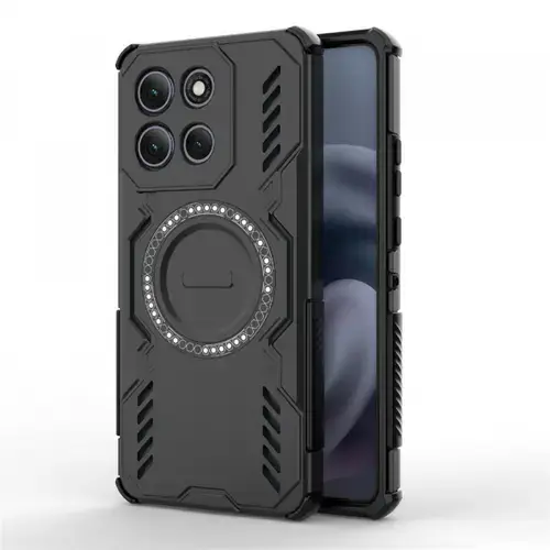 Husa pentru Motorola Moto G86 Power, Techsuit, ArmorMag, Neagra