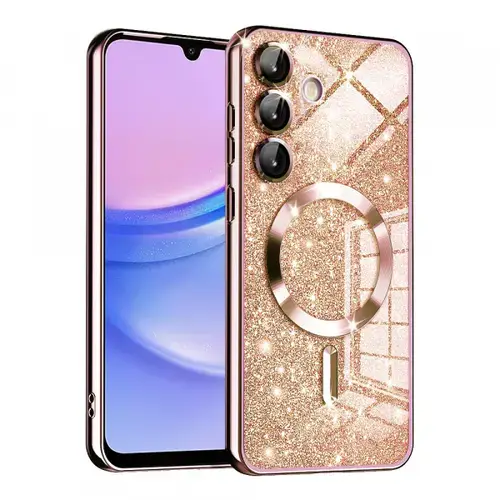 Husa MagSafe pentru Samsung Galaxy A15 5G A156 / A15 A155, Techsuit, Luxury Glitter
