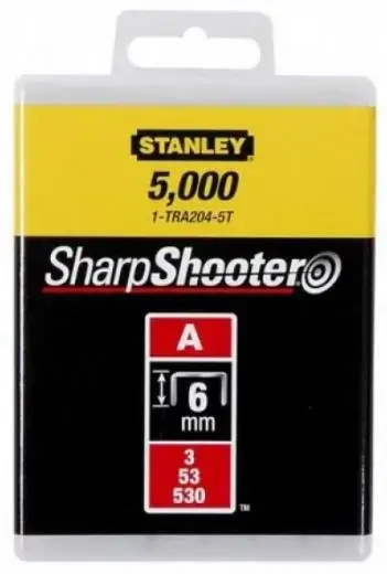 Pachet 5000 Capse Stanley 1-TRA204-5T, 6 mm