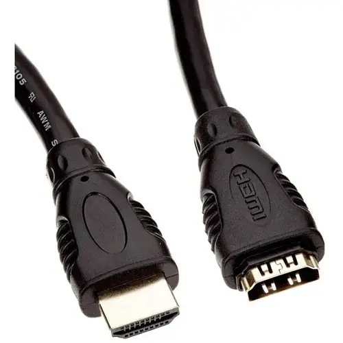 Cablu extensie HDMI, tata - mama, 4K@30Hz, conectori auriti, 5m, PremiumCord kphdmf5