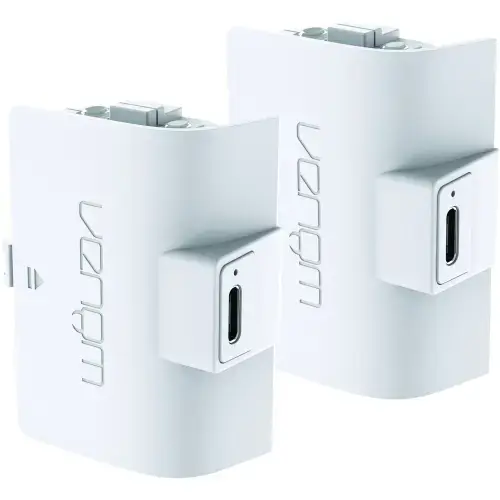 Set 2 baterii Xbox Series S&X, Venom VS2874, 1100 mAh, Alb