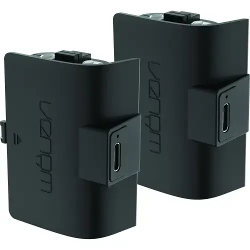 Set 2 baterii Xbox Series S & X, cu cablu de incarcare, Venom VS2883, 1100mAh, negru
