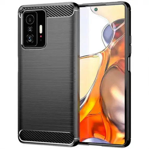 Husa pentru Xiaomi 11T / 11T Pro, Carbon, Neagra