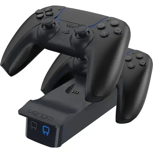 Statie dubla Venom VS5007 pentru controler  PlayStation5, Cablu de incarcare 1 m, port USB (Negru)