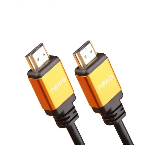 Cablu HDMI V2.1, tata-tata, 8K@60hz, 1080P, Ultra High Speed Ethernet, carcasa metalica, contacte aurite, 1.5m, Nexio NX-VN-HD50-1.5M