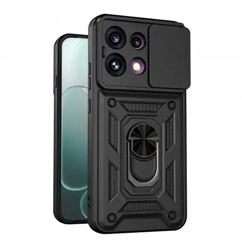 Husa pentru Oppo Reno16 F / Reno16 FS, Techsuit, CamShield, Neagra