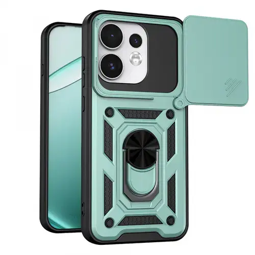 Husa pentru Oppo Reno16 / Reno16 Pro, Techsuit, CamShield, Verde