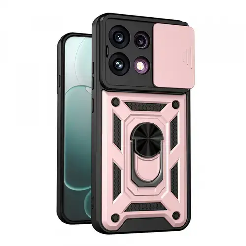 Husa pentru Oppo Reno16 F / Reno16 FS, Techsuit, CamShield, Roz Aurie