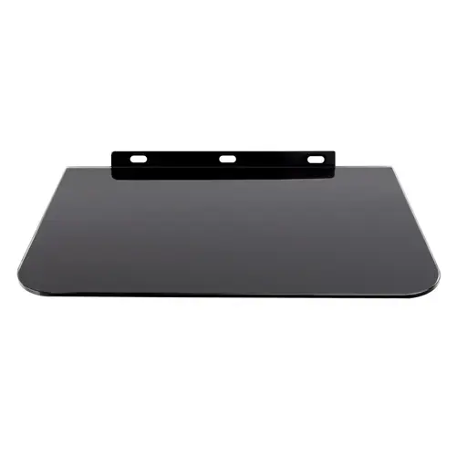Suport cu raft de sticla pentru DVD / Console / Quality SkyBox Satellite, Maclean  MC/629, Greutate maxima suportata 8kg, Negru