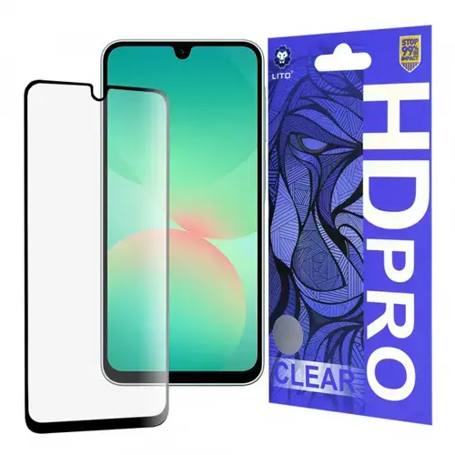 Folie de protectie Ecran Lito HD Pro Clear pentru Samsung Galaxy A26 A266, Sticla Securizata, Full Glue