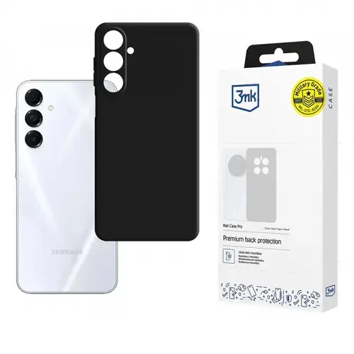 Husa pentru Samsung Galaxy A17 4G / A17 5G, 3MK, Pro, Neagra Mata
