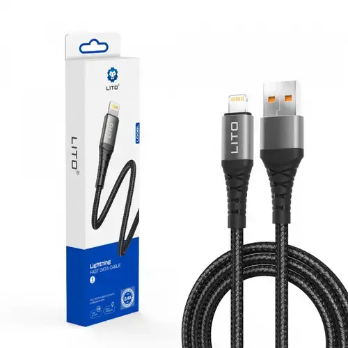 Cablu Date/Incarcare  Lito LD22L, USB-A - Lightning, 18W, 2m