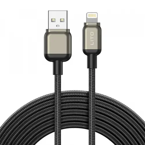 Cablu Date/Incarcare Lito LD17, USB-A - Lightning, 18W, 1m