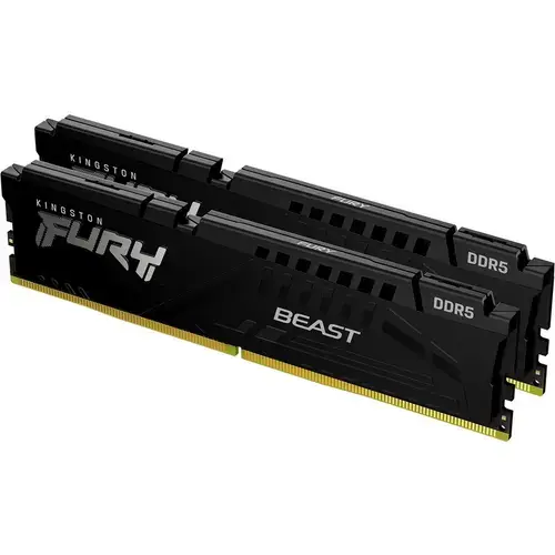 Memorii Kingston Fury Beast 128GB DDR5 5600MHz CL36 Dual Channel Kit Black