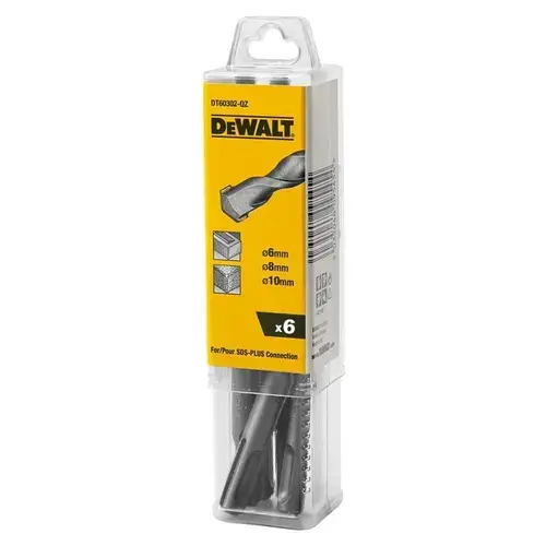 Set 6 burghie SDS Plus cu 2 taisuri, Dewalt