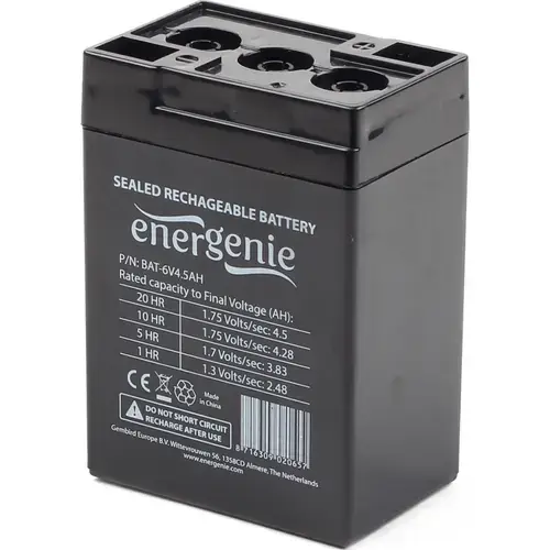 Acumulator pentru UPS Gembird, 6V, 4.5AH