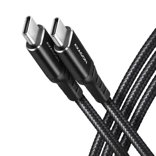 Cablu de date si incarcare, Axagon, USB-C la USB-C, 1.5 m, Negru