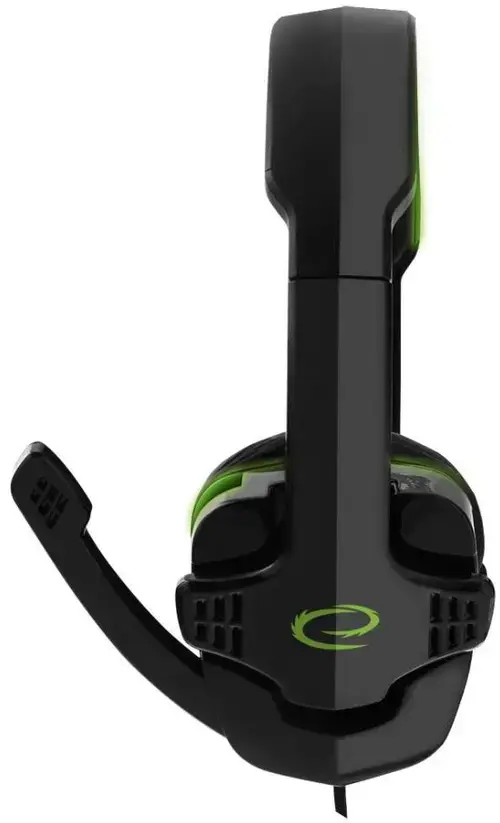 Casti Stereo Esperanza Raven EGH310G, Microfon (Negru/Verde)